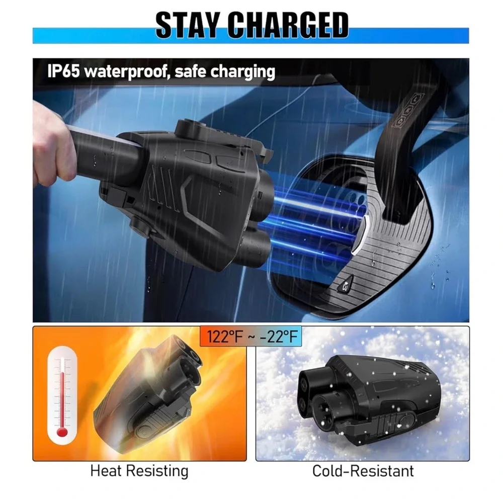 Tesla Supercharger to CCS1 Adapter NACS Fast Charge 500A 1000V DD005 Ford GM EV